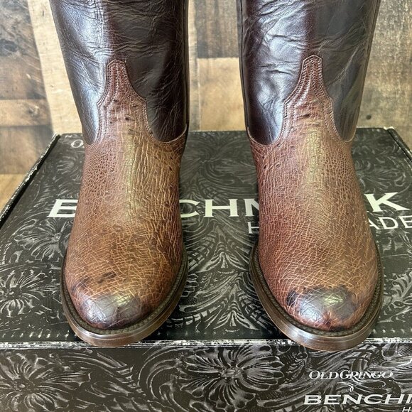 Old Gringo Amarillo 10” MK2293-2 Smooth Ostrich Western Cowboy Boots Mens 9 D - Picture 7 of 12